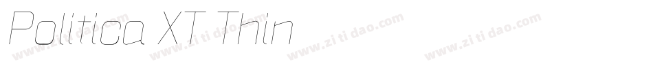 Politica XT Thin字体转换